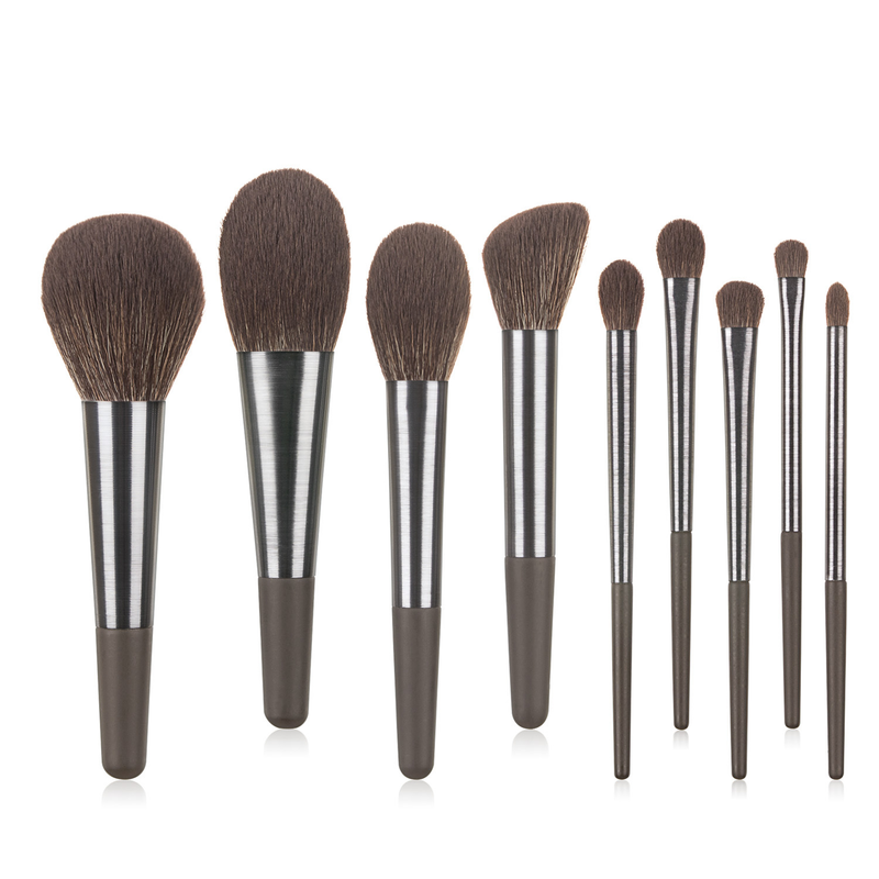 9 pcs Makeup Brushes Silko Nianhua Set Makeup Tools Eyeshadow Brush Powder Brush Beauty Makeup GUJHUI_voghion.com