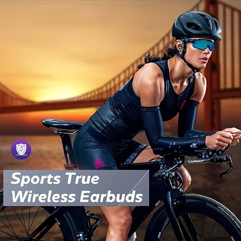 Wireless Earbuds Pro — patiesa stereo skaņa, pret sviedriem izturīgs sporta auss āķis, iebūvēts mikrofons, LED displeja uzlādes futrālis ar ilgu akumulatora darbības laiku _voghion.com
