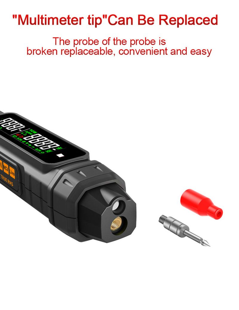 Smart Digital Multimeter 6000 Counts Non Contact High Precision Voltage Detector Pen Auto Range Capacitance OHm NCV Tester_voghion.com