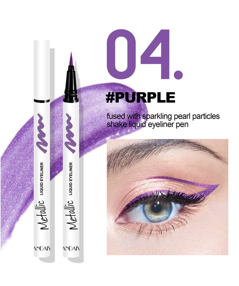 Silk Stroke Eyeliner - 0.3mm Ultra-Fine Pearl Tip, 24H Waterproof, Asian Lying Silkworm Technique, Smudge-Proof Shimmer_voghion.com