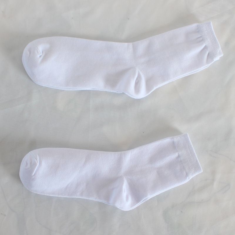 Liela izmēra vīriešu zeķes Vienkrāsainas kleitas zeķes ikdienas kokvilnas zeķes vidēja izmēra zeķes vīriešu un sieviešu unisex zeķes plus izmēra_voghion.com