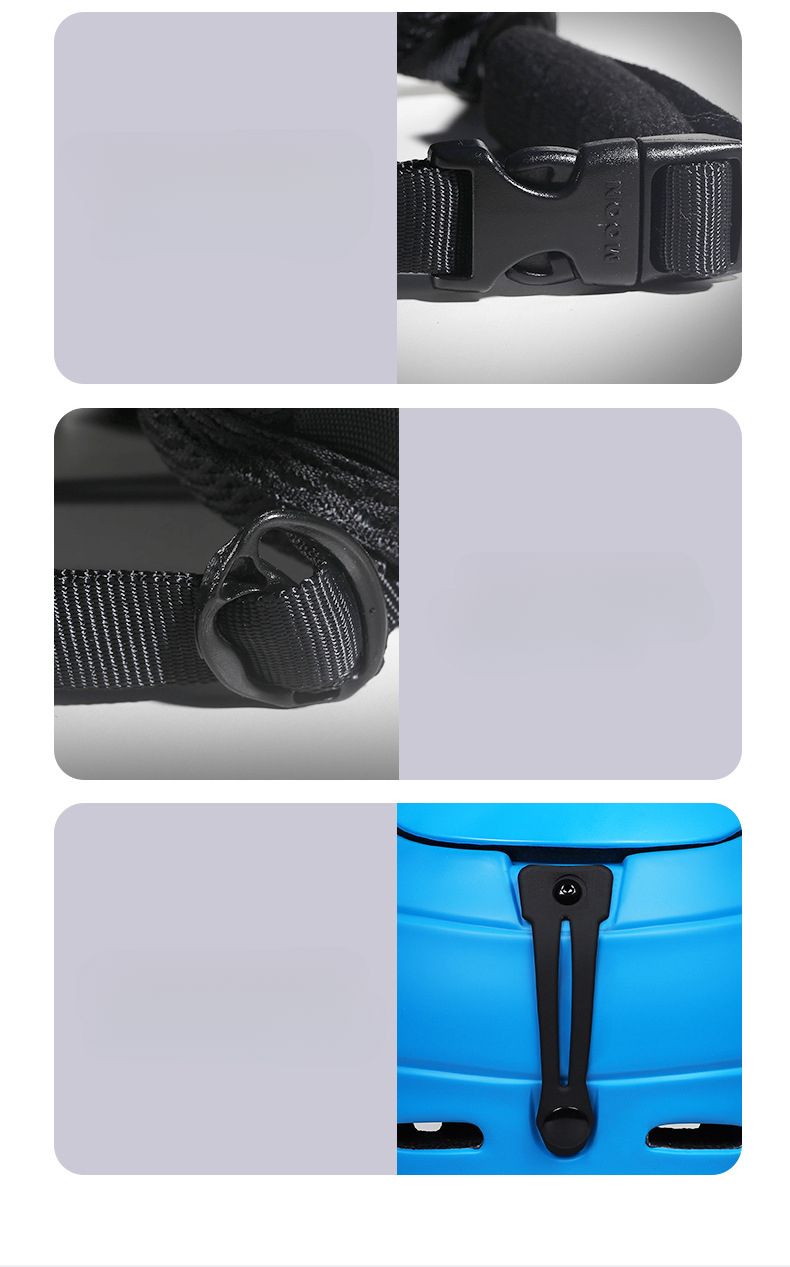 moon MIPS With Goggles Integrated Molded Unisex Protective Ski Helmet_voghion.com