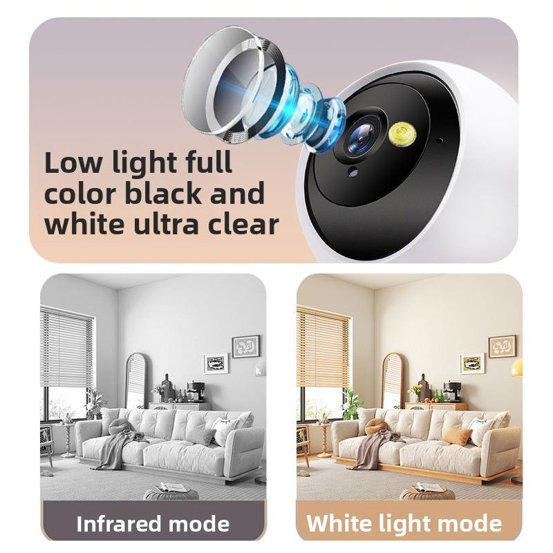AI Smart Two-Way Surveillance Camera Peephole Home Video Intercom Elderly Child One-Key Call_voghion.com
