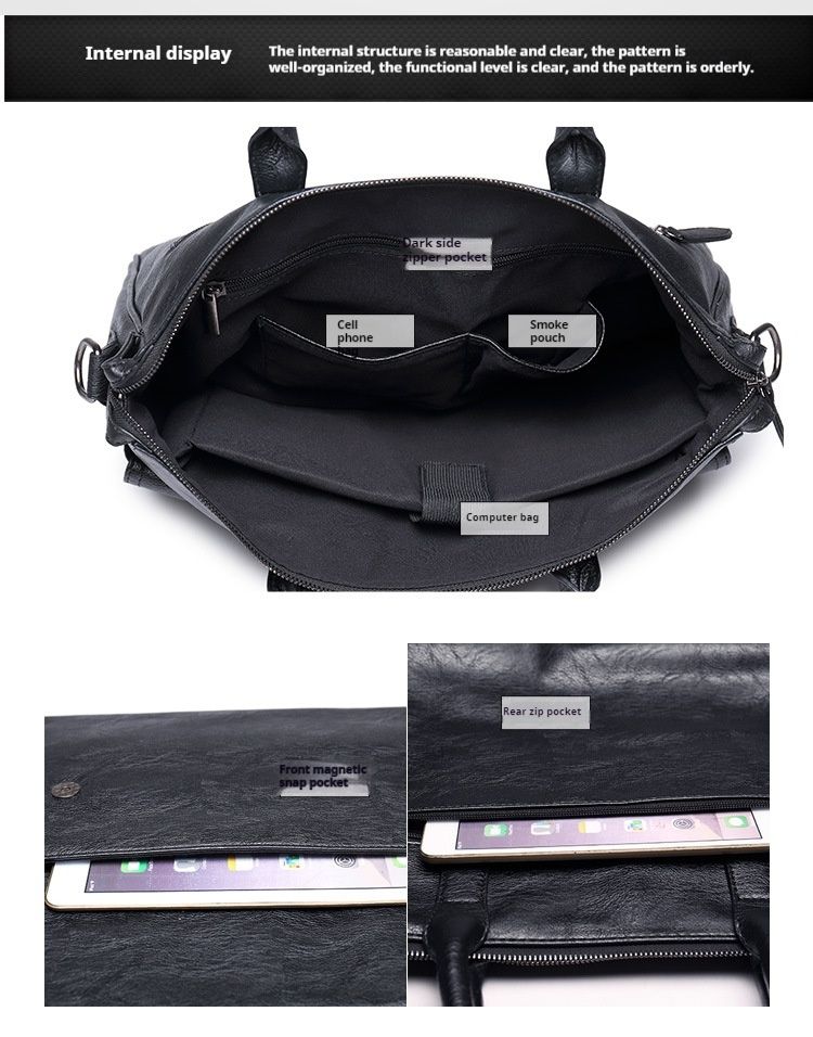 Borsa da uomo di alta qualità, borsa a tracolla, borsa a tracolla, postino portatile, viaggio casual per documenti, borsa per computer da uomo_voghion.com