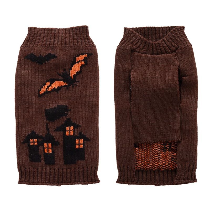 Skull Halloween Pet Costume Autumn Sweater Style Large Dog Clothes_voghion.com
