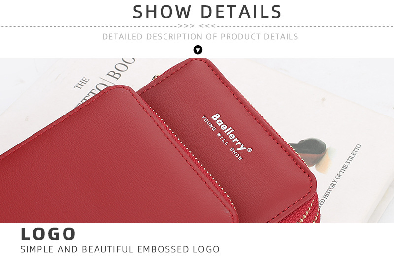 Women's Bags ladies wallet version three fold large capacity zipper crossbody women's bag multi card slot mobile phone bag wholesale_voghion.com