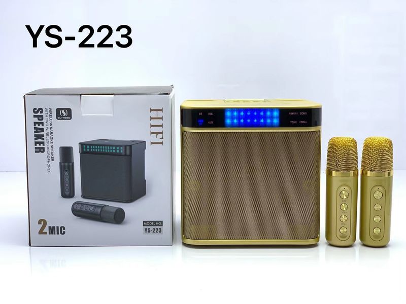 Φορητό ηχείο Bluetooth YS-223 με φλας και μεταβλητό ήχο και πολλαπλές συνδέσεις τηλεφώνου ¥¥ Διπλή ασύρματη σύνδεση_voghion.com