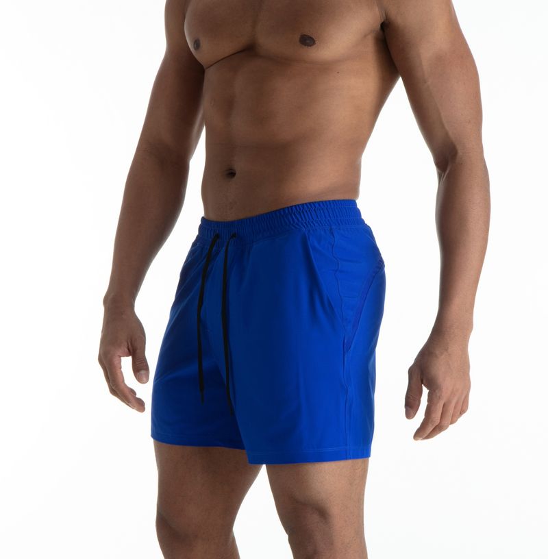 Men's Mesh Panel Running Shorts - Quick-Dry & Breathable For Gym Basketball & Outdoor Workouts (Black/White)_voghion.com