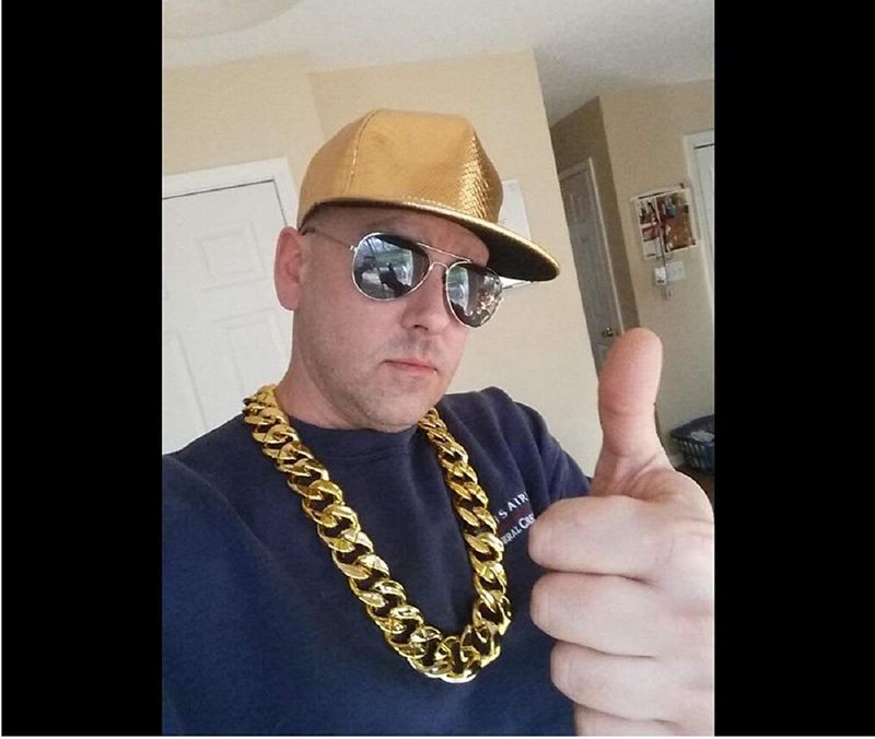 Hip Hop Exaggerated Large Chain Plastic Simulation Gold Necklace Personalized Performance Props,Street Art,Rapper,Cool And Personalized,No Fade_voghion.com