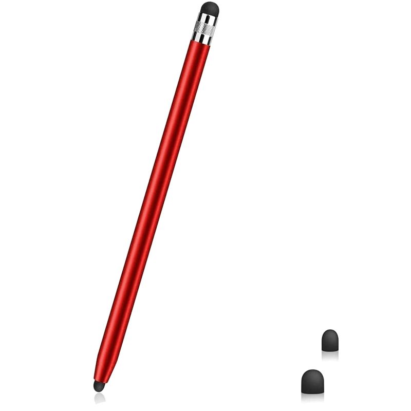 14cm Universal Pencil Double Dual Silicon Head Touch Capacitive Screen Stylus Capacitive Pen For IPad Tablet_voghion.com