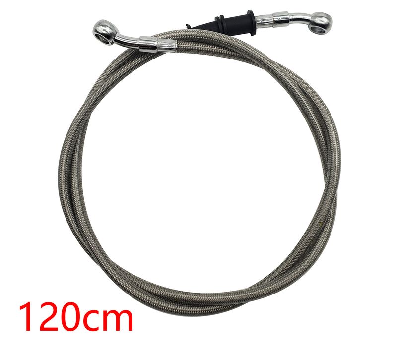 Manguera de freno trenzada de 300 mm a 2200 mm para embrague hidráulico M10 de 28 ° Banjo y tubo para motocicleta universal_voghion.com