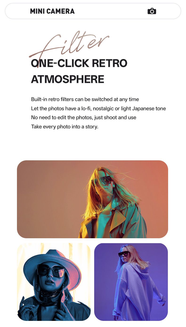 New CCD Retro Mini Digital Camera, Small Portable Travel Camera For Students With Photo & Video Recording, HD 48MP Picture Quality For School Campus L_voghion.com