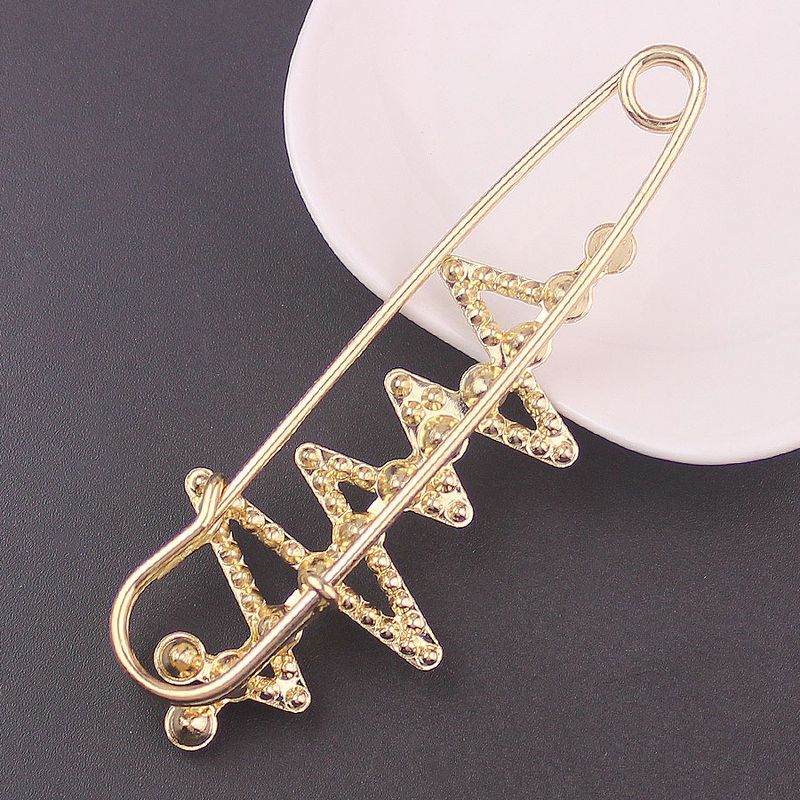 Rhinestone Pearl Simple 7.5cm Large Brooch Cardigan Scarf Decoration Women's Suit Accessory_voghion.com