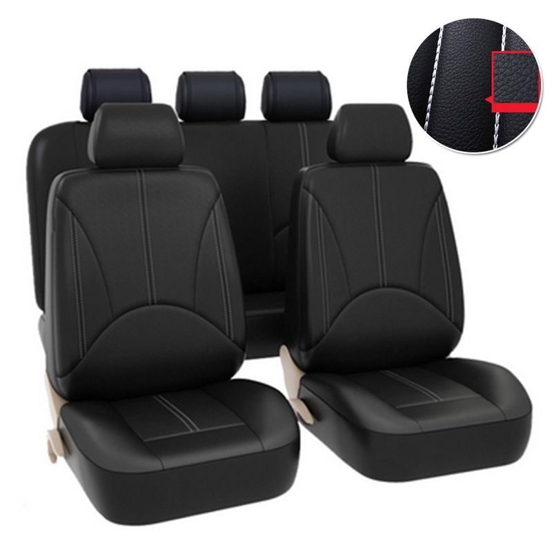 Car seat cover artificial leather four seasons universal cushion 5 seats car universal quality_voghion.com