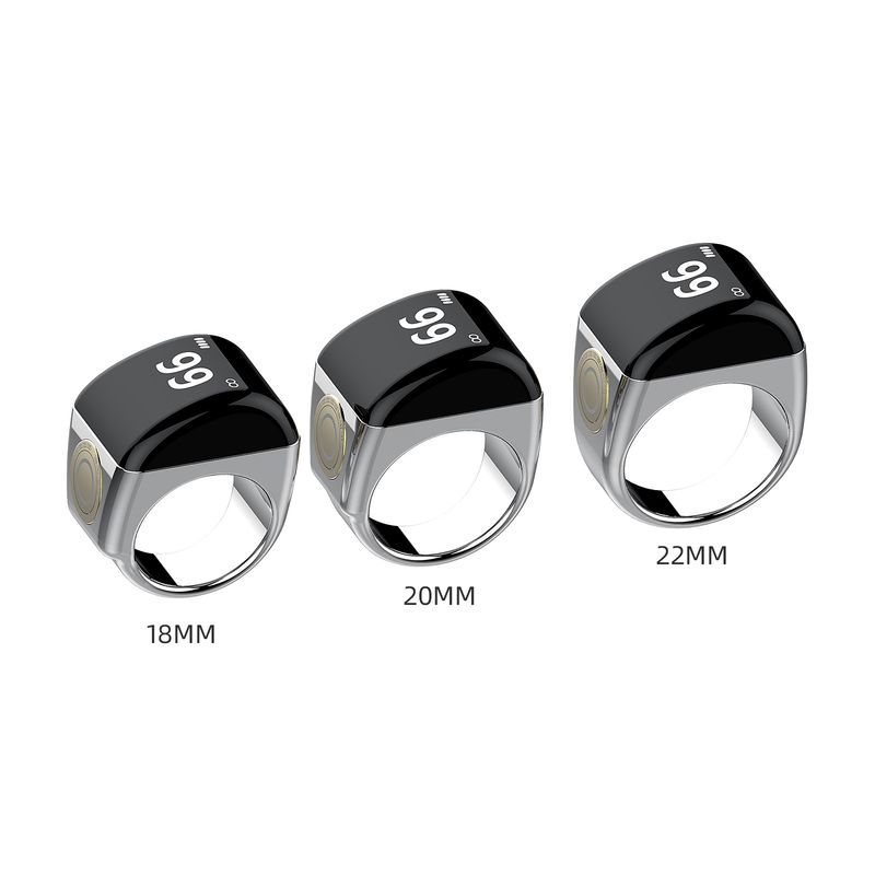 QB702 Zinc Alloy Bluetooth High-Tech Smart Ring_voghion.com