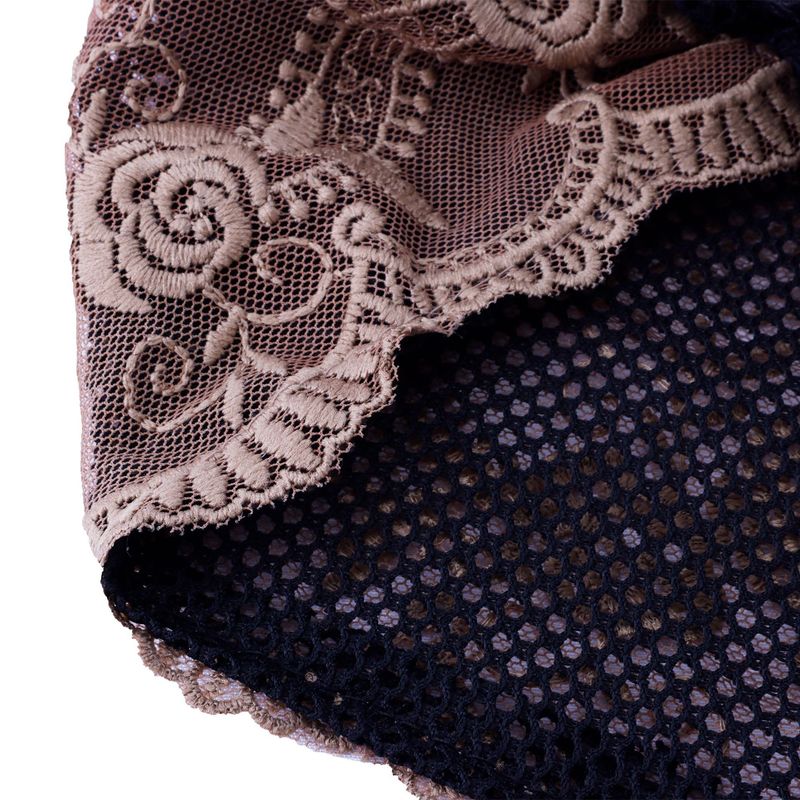 Sommer-Duttmütze mit Spitzenstickerei – Modisches Kopftuch mit verstellbarem Haarband (Neues Design)_voghion.com