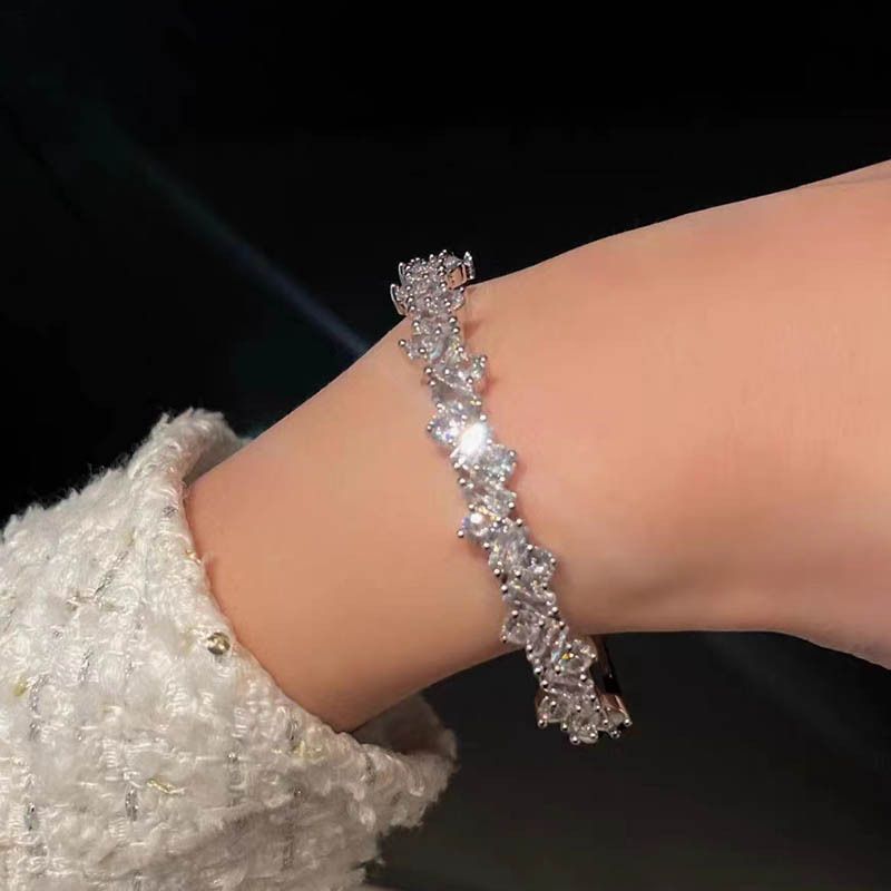 Light High-end Feeling, Exquisite Sparkling Diamond Zircon With Adjustable Opening For Women, Light Luxury Niche Design,_voghion.com