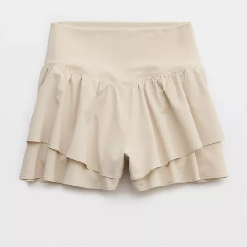 001 2025 Spring Summer New Yoga Sports Loose Breathable Running Pants Anti-Exposure Two-Piece Fitness Short Skirt For_voghion.com