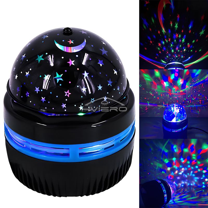 Galaxy Night Light Projector USB Table Lamps Gaming Room Home Theater Ceiling Wedding Decoration Halloween Rotates Automatically_voghion.com