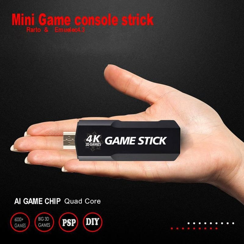 GD10 Stick Built-in 40000 Games 128GB/64GB/32GB 2.4G Wireless Controller Retro 4k HD Video Game Console_voghion.com