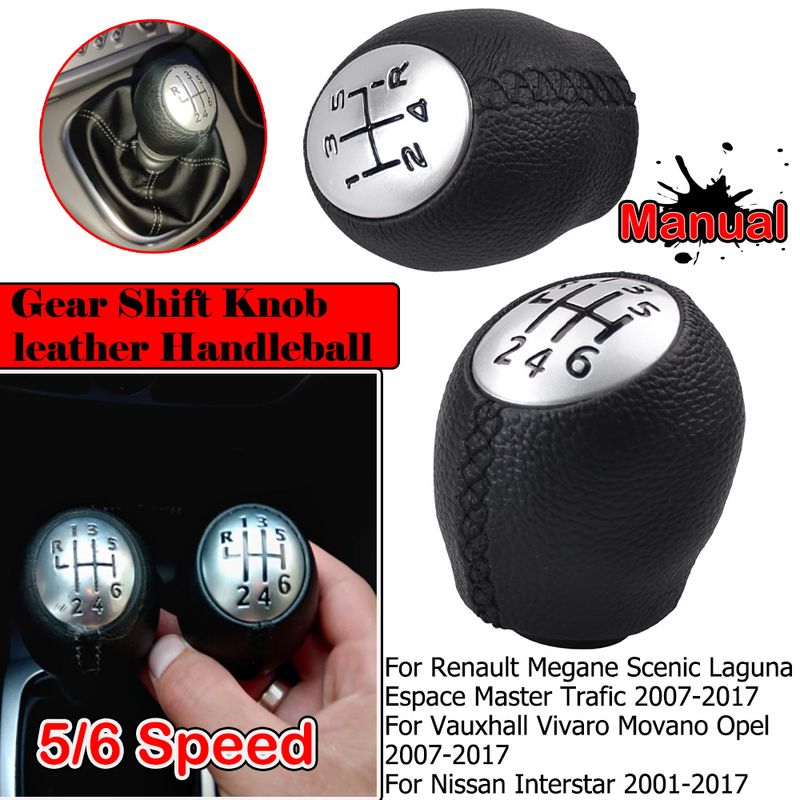 Schaltknauf Stick Kopf Auto Shifter Hebel Griff 5 6 Geschwindigkeit Für Renault Megane Scenic III 3 Laguna Master Trafic_voghion.com