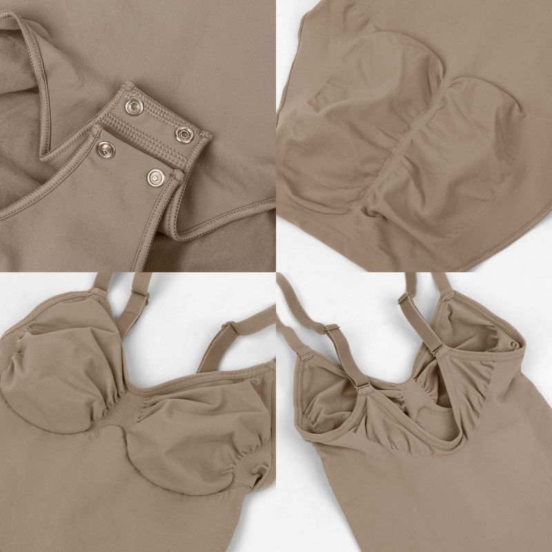 Seamless Shapewear Bodysuit For Women - Tummy Control Slimming Full Body Shaper With Adjustable Straps & High Waist Compression_voghion.com