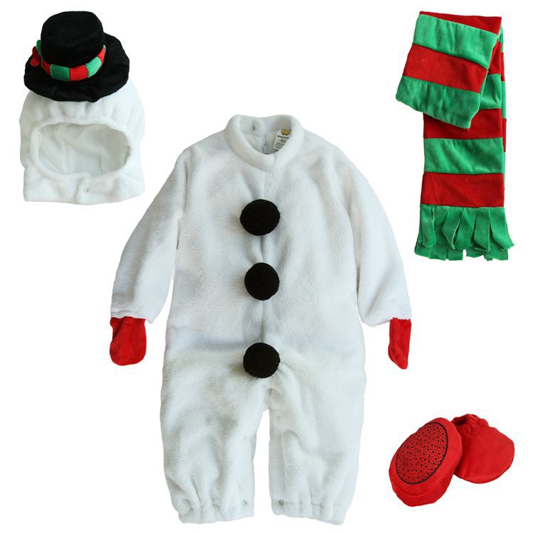 Christmas baby jumpsuit Santa Claus elf elk little snowman costume performance costume_voghion.com