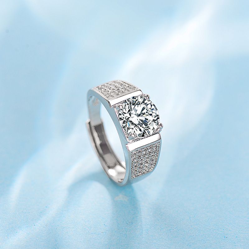 Versione coreana del temperamento 2024 per anelli alla moda con diamanti pieni e accessori per anelli da uomo dal vivo_voghion.com