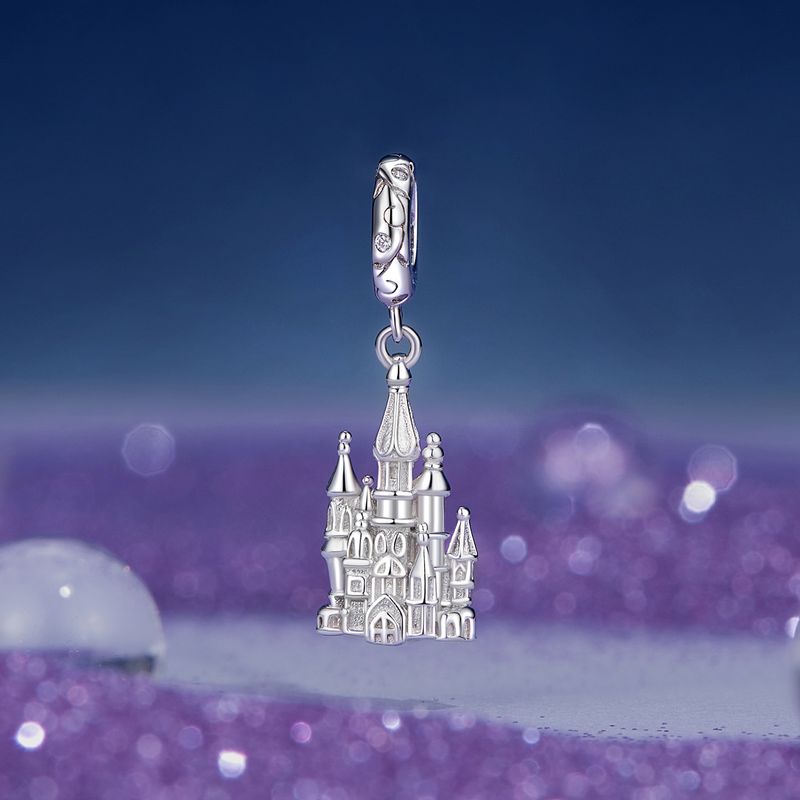 Magic Castle Pendant Charm Sterling Silver Charm_voghion.com