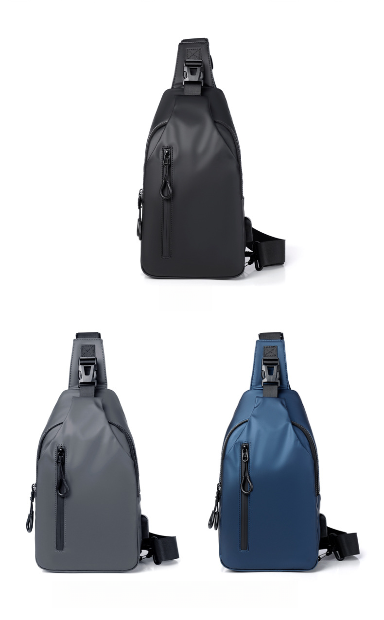 Borsa a tracolla da uomo nuova, capiente e adatta per l'esterno, borsa da petto da uomo, borsa a tracolla alla moda, semplice e alla moda_voghion.com