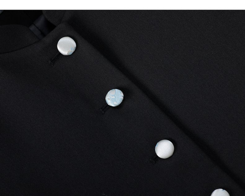 New Chinese style jacket for women short style early autumn and winter new style light ethnic style stand up collar top elegant simple suit_voghion.com