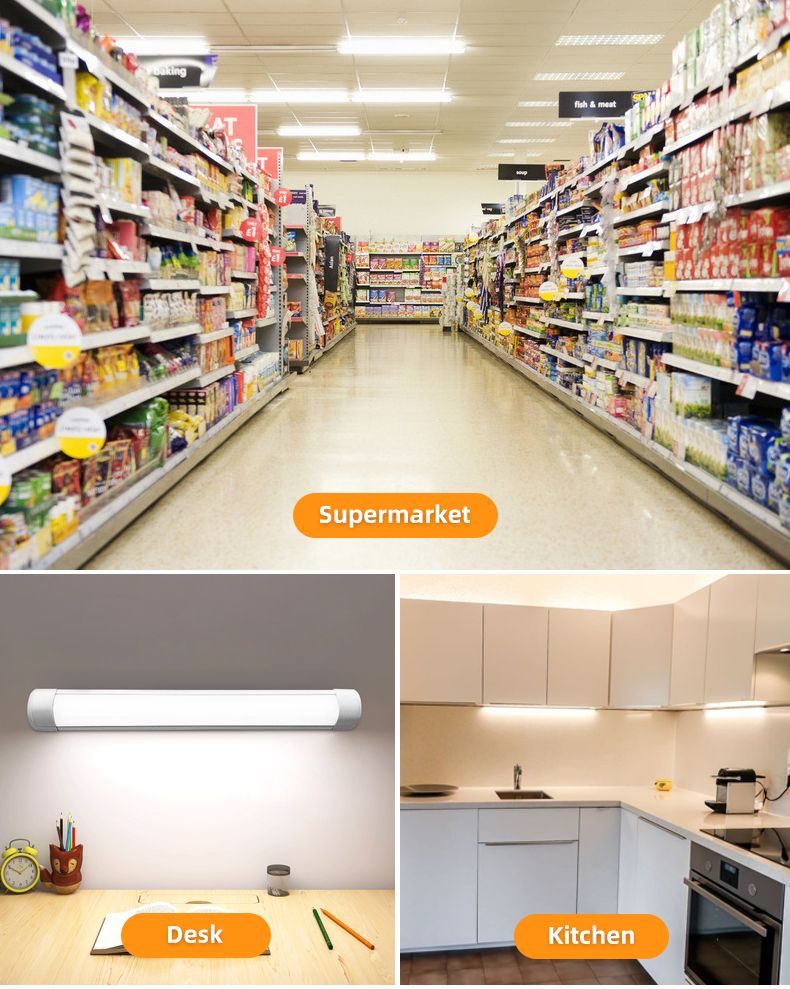 LED-Küchenunterbauleuchte A85-220V 10W 20W Superhelle LED-Röhre mit 1,8 m langem Schaltkabel für Wohn- und Schlafzimmer-Innenbeleuchtung_voghion.com