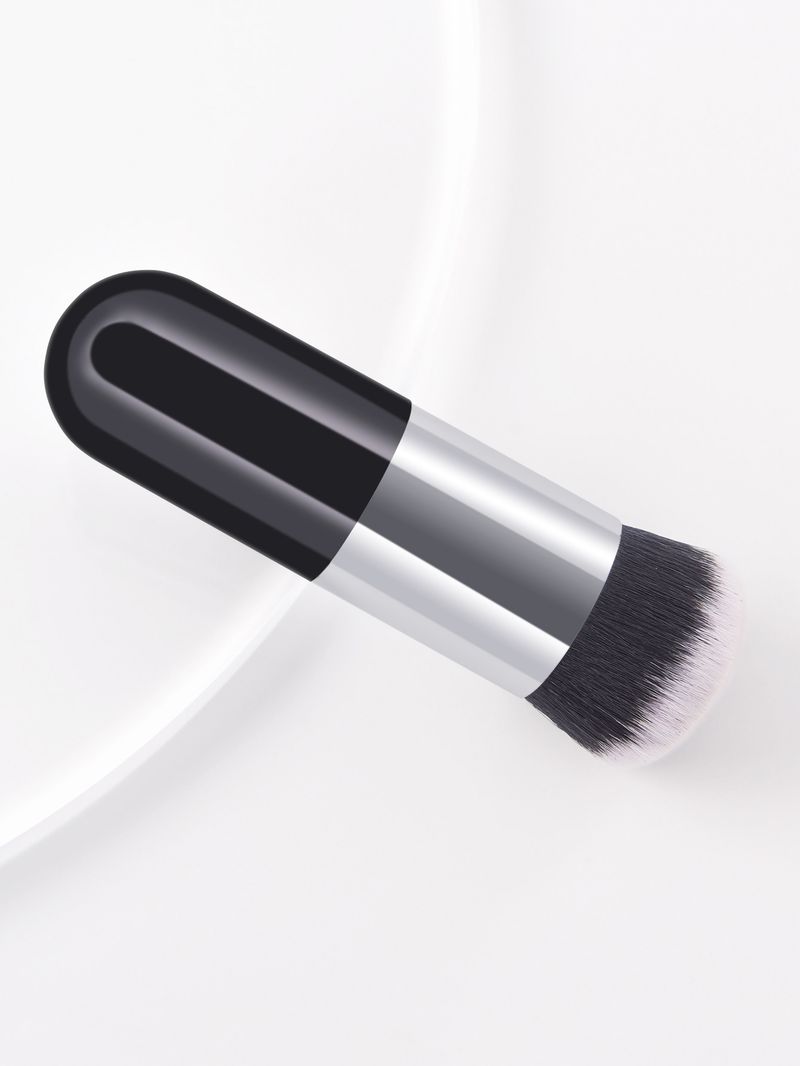 Ensemble de 11 pinceaux de maquillage couleur champagne : 5 grands et 5 petits pinceaux, dont un pinceau à fond de teint épais unique._voghion.com