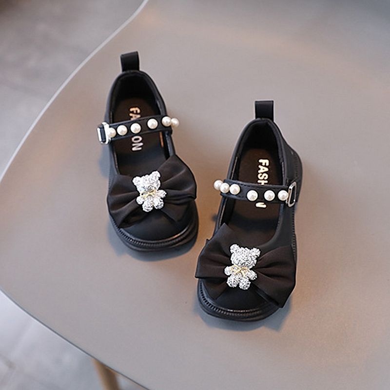 XUANMU Herbst Baby Mädchen Niedliche Bären Lederschuhe Prinzessin Schuhe Weiche Kinder Baby Kleinkind Einzelne Schuhe X113B_voghion.com