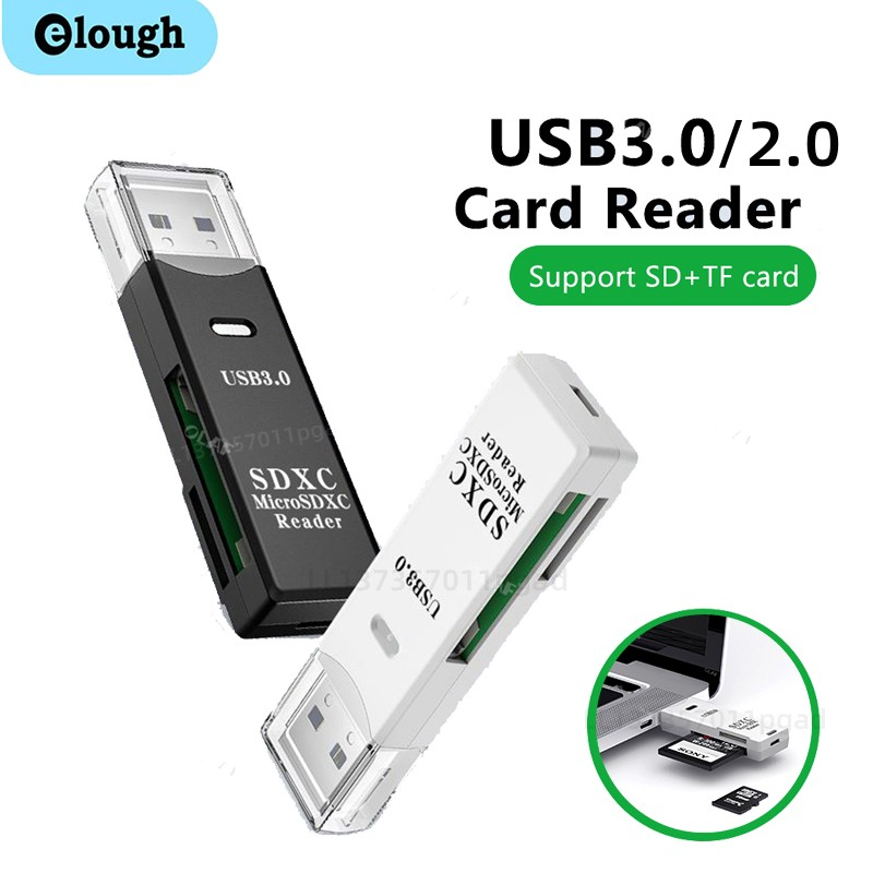 Card Reader 2-in-1 USB 3.0 to Sd Micro Sd Tf Memory Card Adapter for Pc Laptop Accessories Multi Smart Card Re_voghion.com