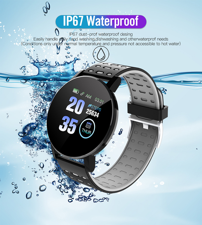 Barns Sport Smart Watch Led Digital Klocka Vattentät Smartwatch Rate Monitor Fitness Tracker Klocka Pojke Och Tjej_voghion.com
