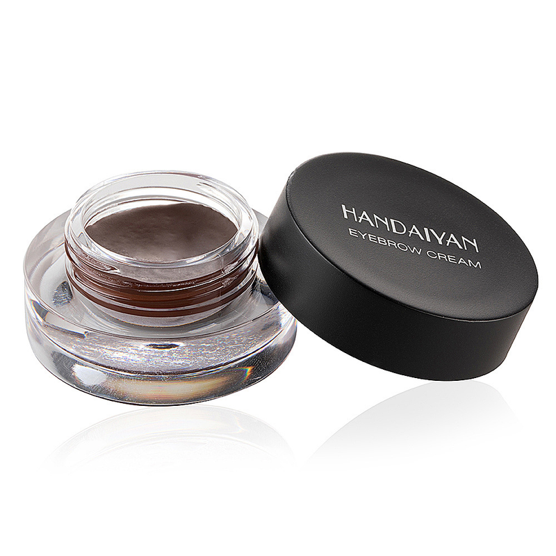 Coloré sourcil teinte pommade Gel rehausseur cosmétiques sourcils crème avec Kit de brosse rouge violet gris couleur_voghion.com