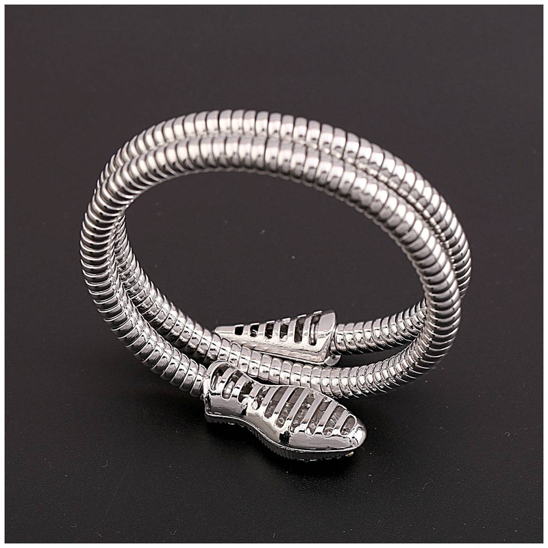 Personality alloy snake bracelet women's fashion cross border design sense jewelry straddle wrap snake collar_voghion.com