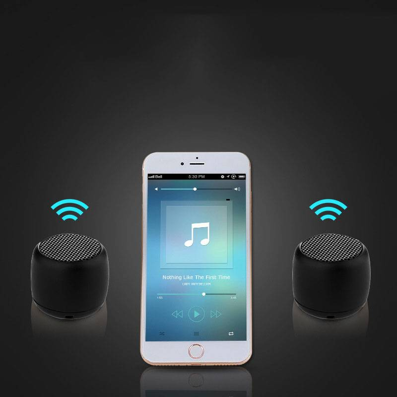 M1 trådlös mini bluetooth högtalare metall liten stål kanon utomhus portabel liten ljud grossist_voghion.com