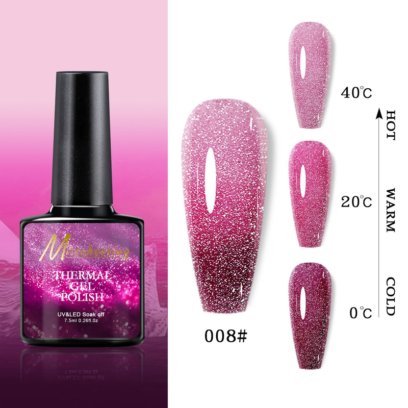 "3PCS"Temperature varying Aurora Broken diamond nail oil glue Opal Broken diamond glue canned glue Fairy color gradient nail_voghion.com