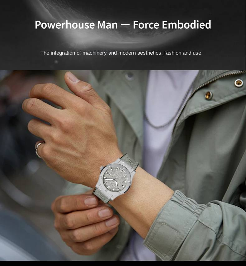 Explorer Series - Multi-functional Sier Luminous Dial Genuine Leather Strap Stylish Minimalist Versatile Men's Nical_voghion.com