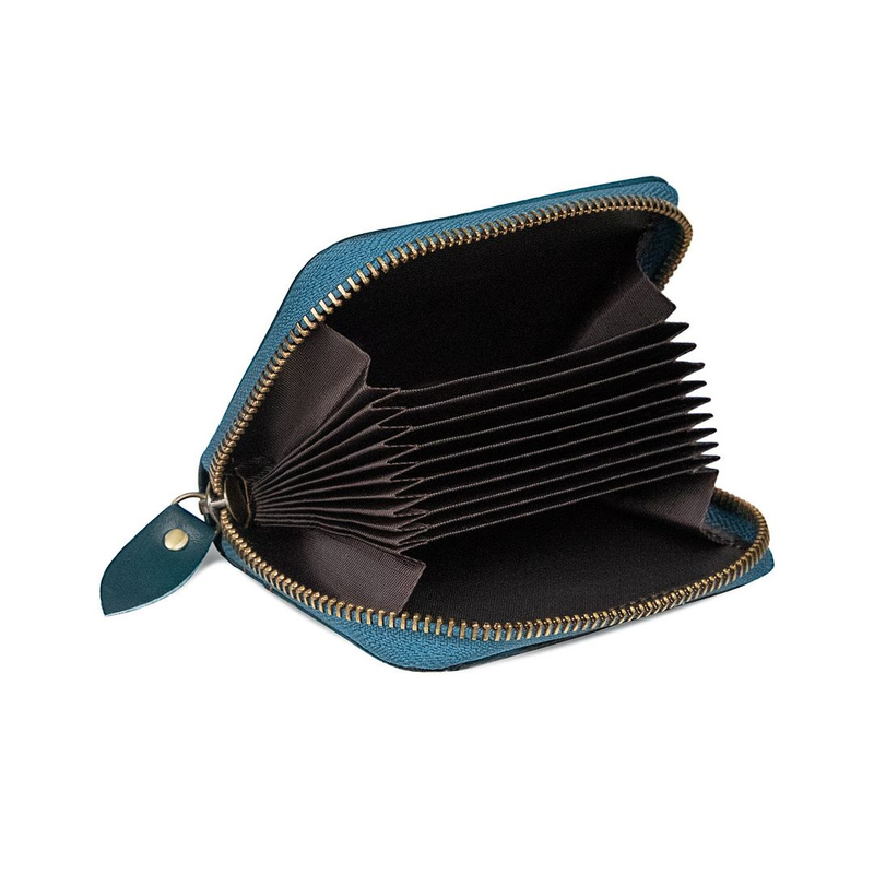 Real Cowhide Leather Wallet Men's Card Holder_voghion.com