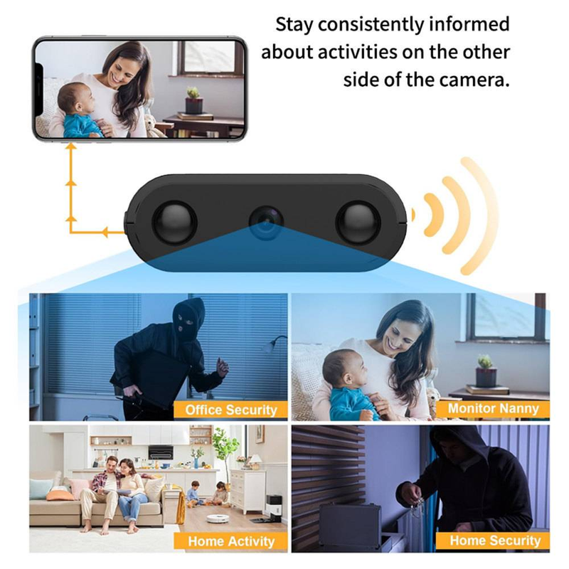 Bezdrátová WiFi inteligentní IR-CUT HD 1080P kamera XD_voghion.com