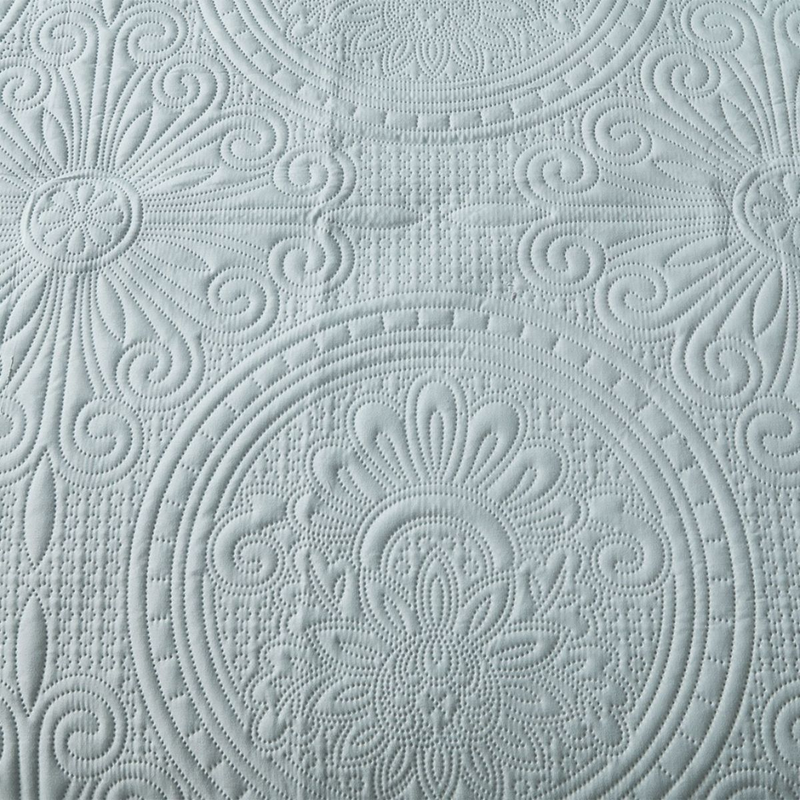 CG14 Großes rundes Set im europäischen Stil, geeignet für Schlafzimmer und Wohnzimmer (1 * Tagesdecke + 2 * Kissenbezüge, kein Bettdeckenkern oder Kissenkern)_voghion.com