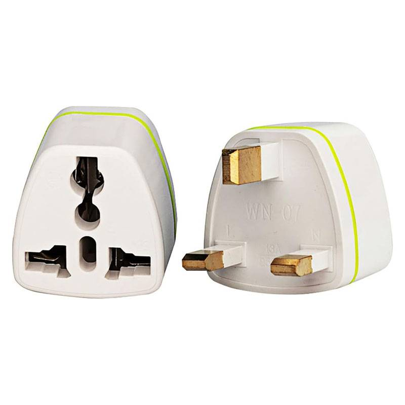 Universal EU US Australia To UK Plug Travel Wall AC Power Charger Outlet Adapter Socket UK Singapore Malaysia Dubai HK (WN-07-2pcs White)_voghion.com