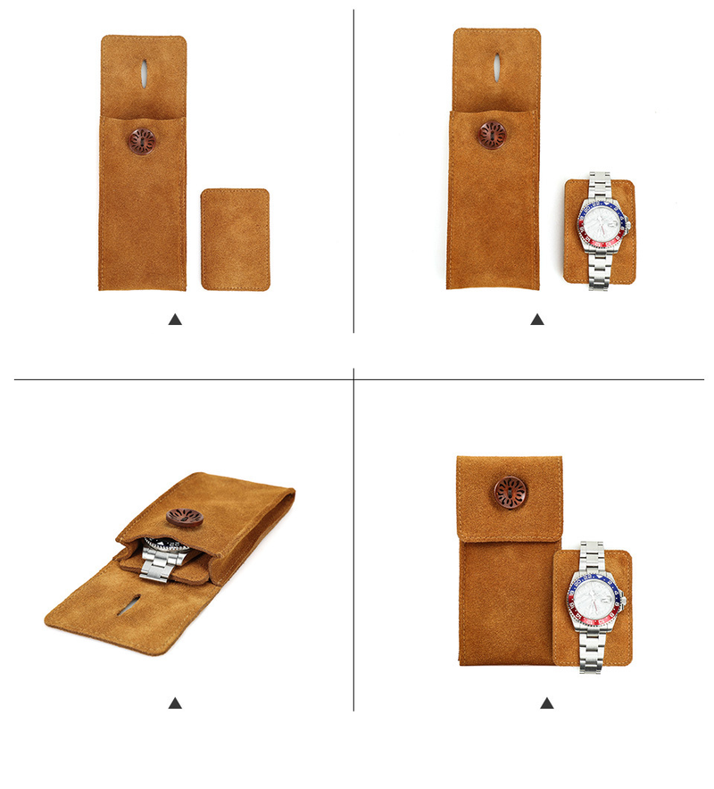 Uhrenboxen aus Wildleder, lässige mechanische Uhr, Uhrentasche, echtes Leder, tragbare modische Uhrenaufbewahrungstasche_voghion.com