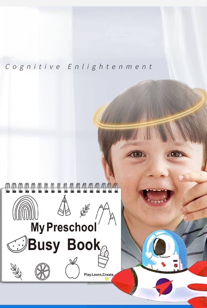 Reusable Sticker Activity Book For Kids - Preschool Learning & Educational Busy Book With Stickers_voghion.com