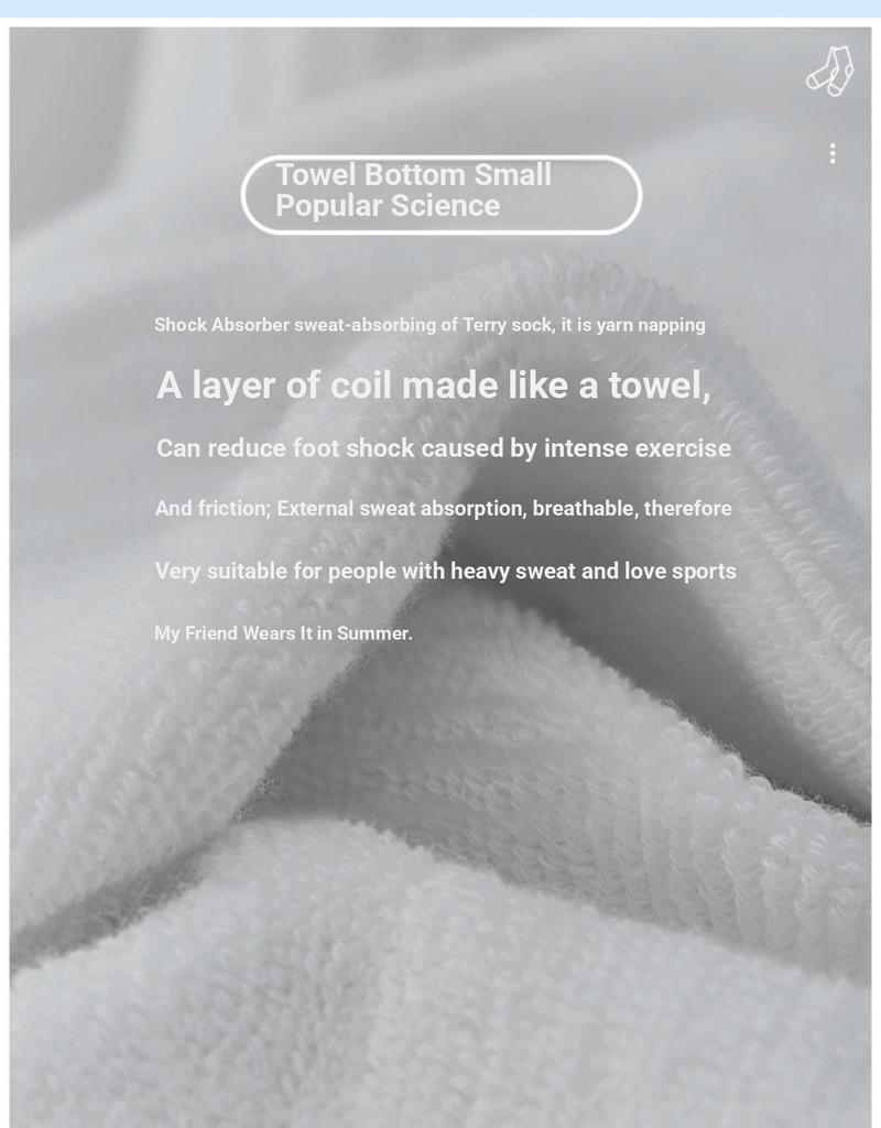 Chaussettes montantes respirantes, absorbant la transpiration et les chocs, pour l'automne et l'hiver. Semelle éponge épaisse. Idéales pour la course, le basketball et bien plus encore (lot de 5 paires)._voghion.com