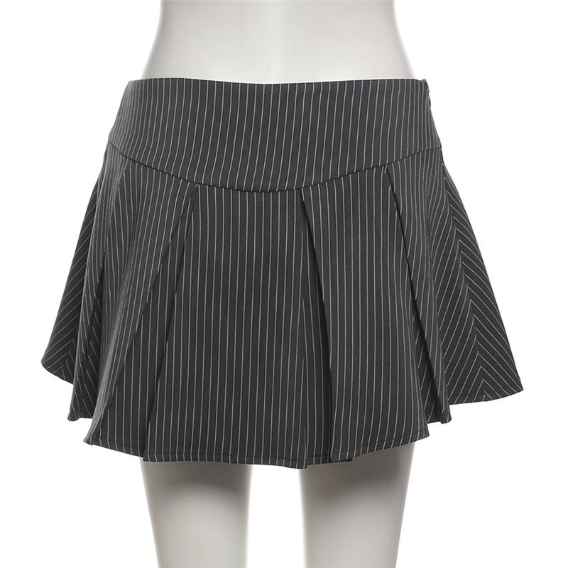 Damenbekleidung Sommer neue Damenbekleidung einfarbig locker langärmeliges Hemd modischer Rockanzug mit hoher Taille_voghion.com