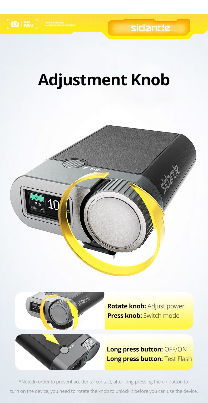 SIDANDE S01 Draagbare G16 Hoge Helderheid 10W Snel Opladen 2000mAh Lange Batterijduur Universele Camera Flitser_voghion.com